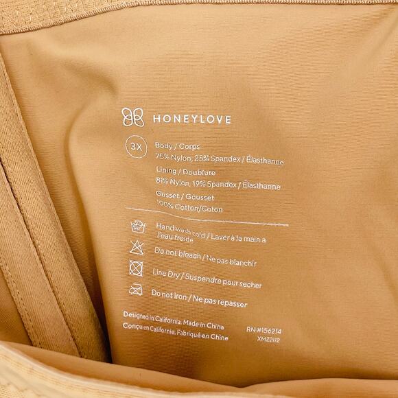 HONEYLOVE SuperPower Shorts Size 3XStrong Support Compression Sand Shapewear - Picture 3 of 15